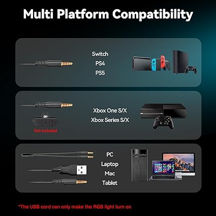 The Best All-Rounder: Moda RGB Multi-Platform Gaming Headset – Blue