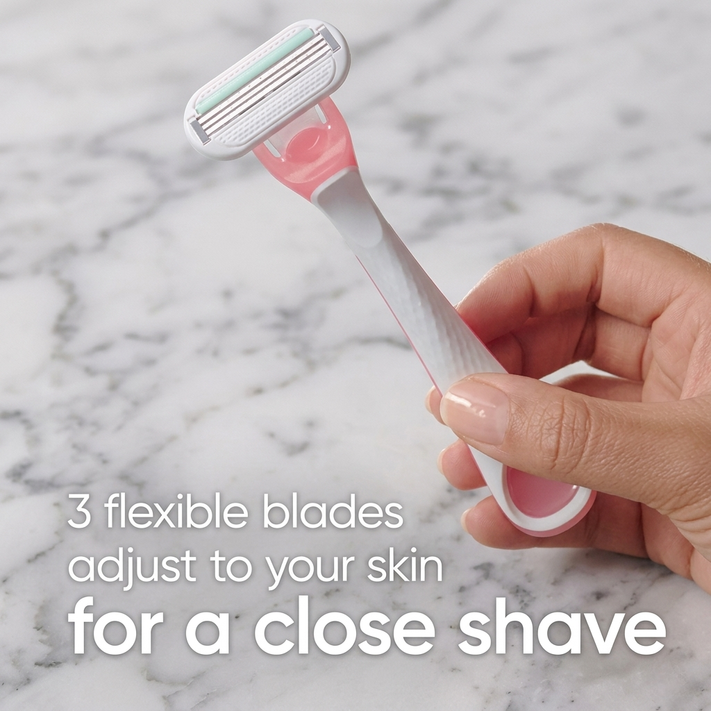 Gillette Venus Sensitive Women's Disposable Razors - Single Package of 3 Razors