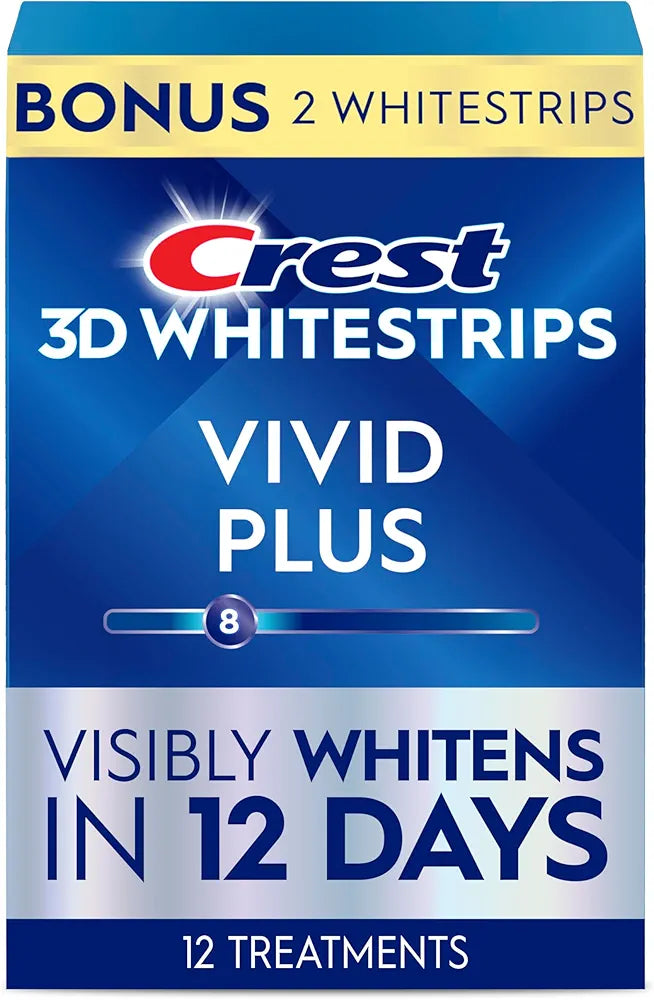 Crest 3D Whitestrips: Vivid Plus (12-Treatment Professional Kit)