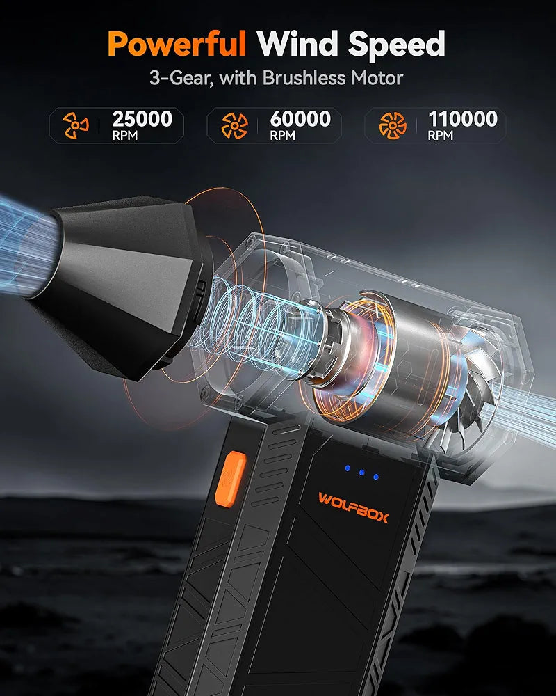 WOLFBOX MF50: The Ultimate High-Velocity Air Duster