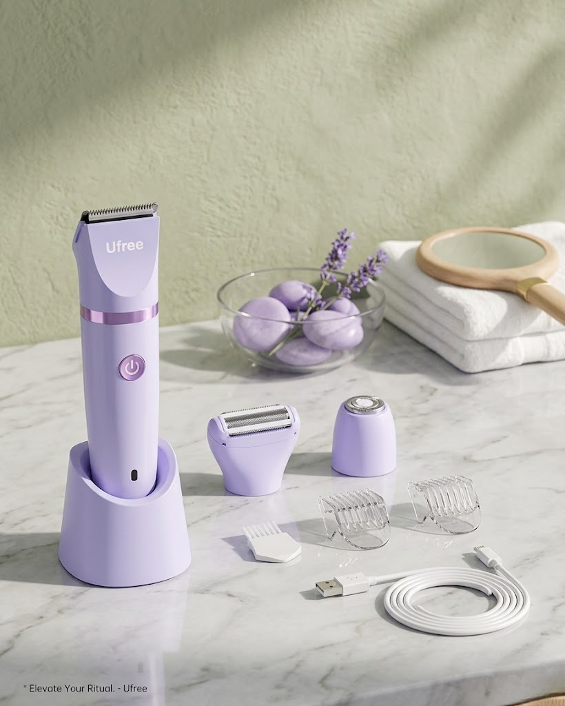 Ufree 3-in-1 Electric Shaver & Bikini Trimmer – Purple